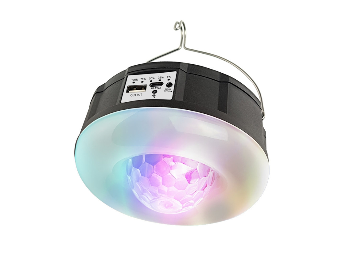 Rebe-luz De Camping Solar Portátil Led Com Controle Remoto Para Exteriores E Barracas Lâmpada Esfera Mágica De Atmosfera