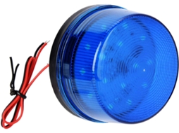 Sinalizador Estroboscópico Led Azul, Luz De Advertência Emergência Com Flash Tripla Frequência Para Veículos, Dc9-12v