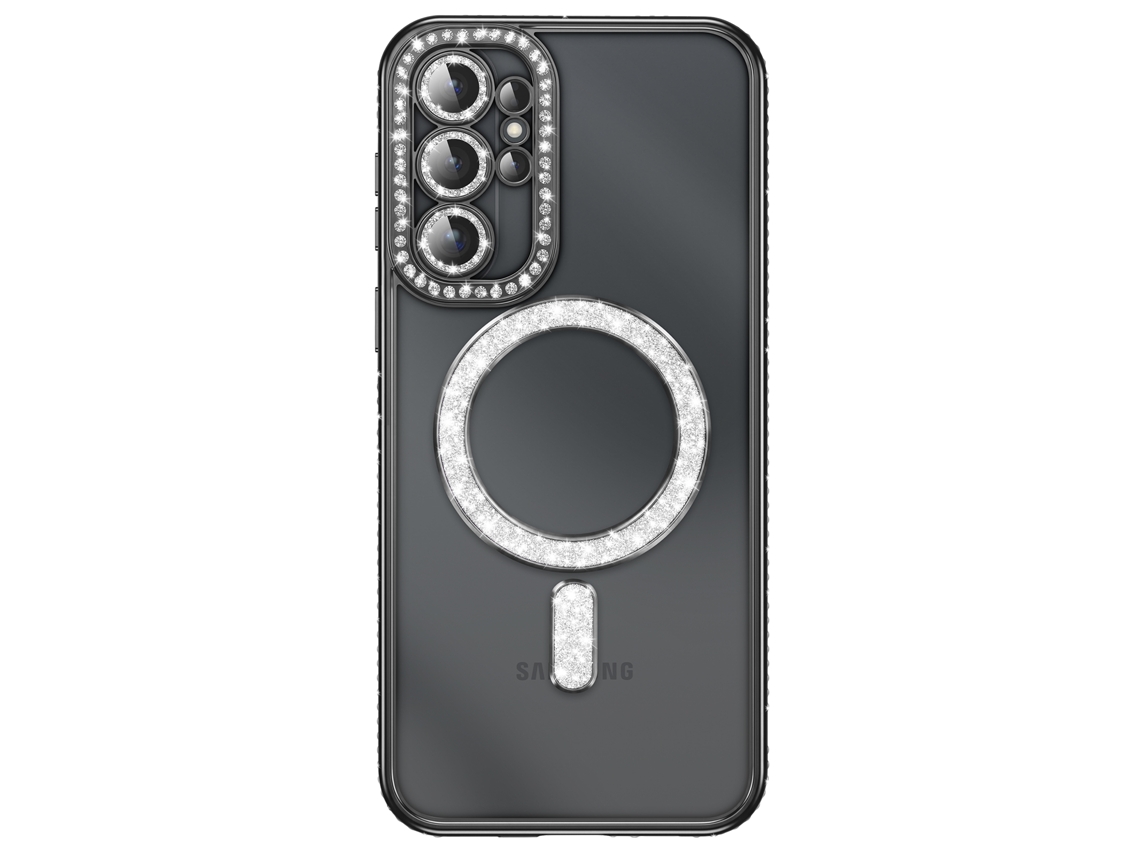 Capa Para Galaxy S26 Ultra Com Anel Magnético E Rebordo Com Strass