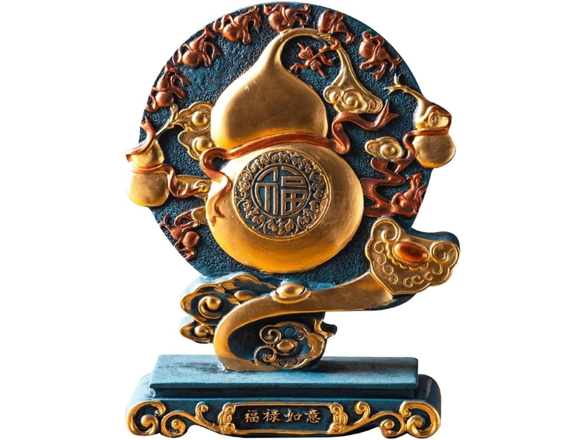 Estátua Ornamentos De Bureau Cabaça Lucky Décoration Bureau Bureau Artisanat Decoração Zen Décor Feng Shui