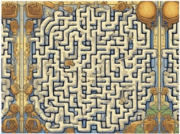 Manta de Flanela Ultramacia Phayah com Estampa Mapa do Tesouro em Labirinto Ideal para Sofá Cama Sala Estar Es