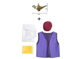 Fasst Traje de Príncipe Aladdin, Disney, Cosplay, Festa | S/MARCA