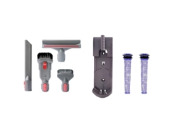 1 conjunto de suportes para dyson v6 dc58 dc59 dc31dc34 dc35 e 4 peças para dyson v6 v7 v8 v10 dc24 dc33 dc35 dc39 dc44, escova de substituição