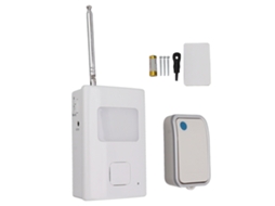 Campainha Sem Fio Com 1 Transmissor, 1 Receptor, Luz Led, Botão Único E Função De Pager Para Cuidadores. Brilvibera