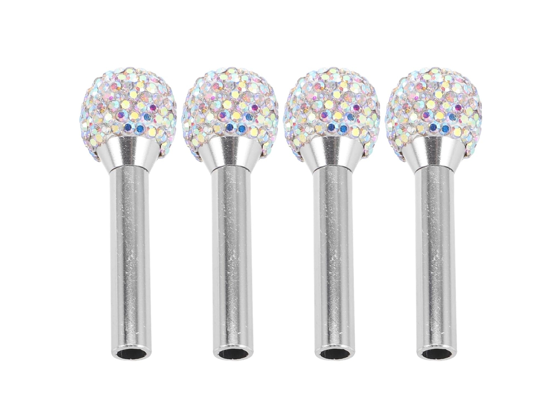Conjunto De 4 Puxadores Decorativos Para Fechadura Portas Carro, Em Liga De Zinco Incrustada, Para Suvs, Caminhonetes E