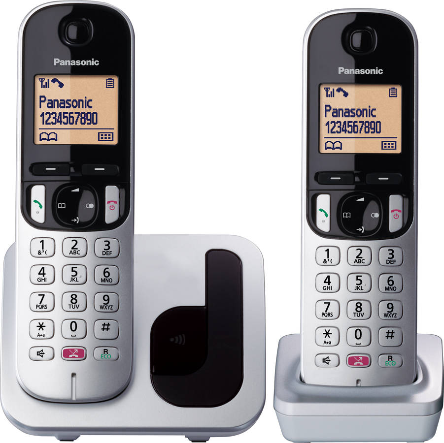 Telefone Fixo Duo PANASONIC TGC252SPS Prata
