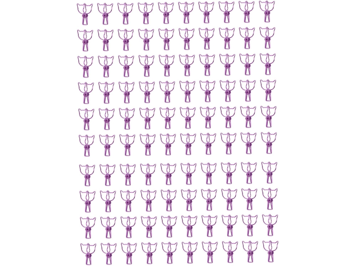 100 Clipes de Papel em Formato Gato Design Suave Animado, Clipes Metálicos com Cauda Vazada e Fixação Forte, Materiais