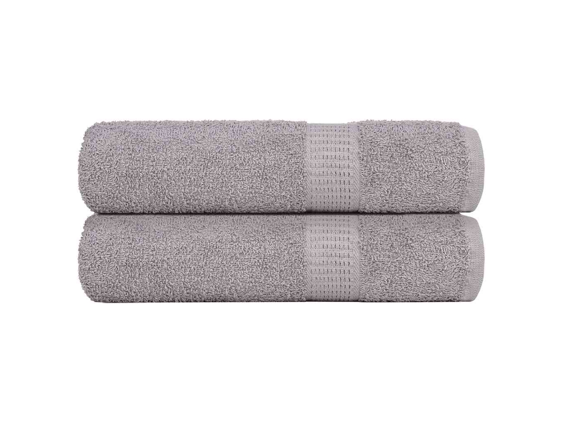 Bath Towel, Bath Towels Vidaxl Cinzeto Algodão (100 X 150 Cm)