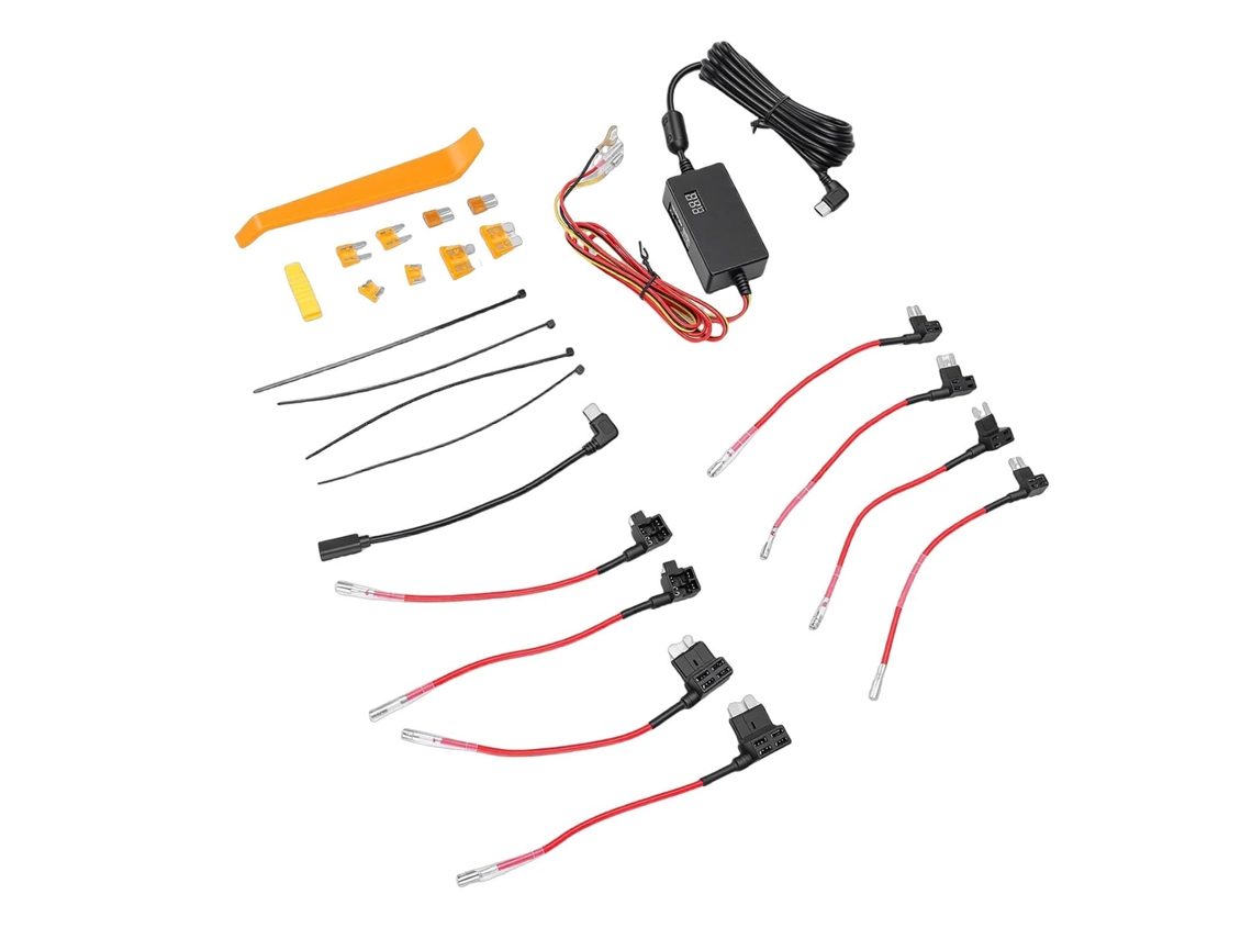 Cocoarm Kit De Câblage Para Câmera Tableau Bord, Matériau Abs, Affichage La Tension, Alimentation 3 A, Prend