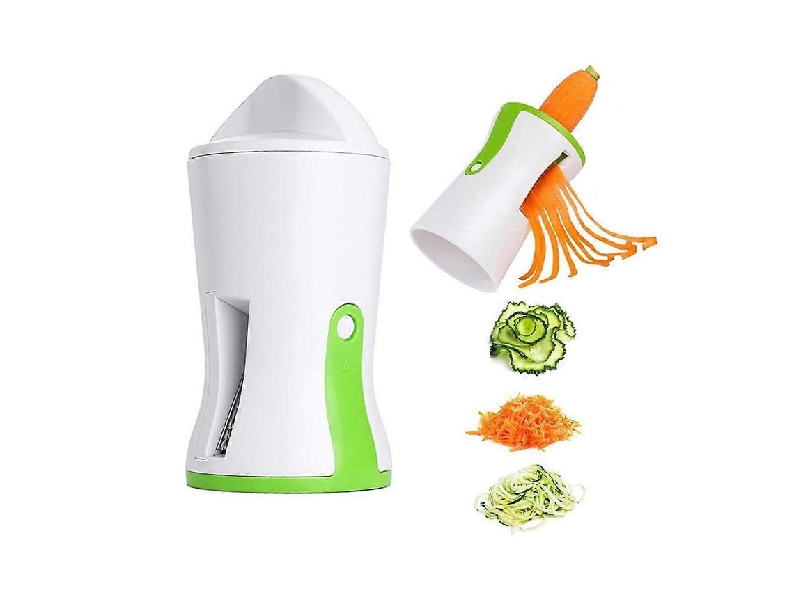 Descascador De Legumes Portátil Em Aço Inoxidável, Cortador Espiralizador, Verde Everley891