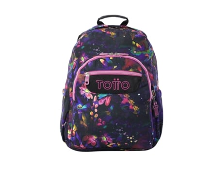 Mochila Totto Flower Galaxy Aquarela