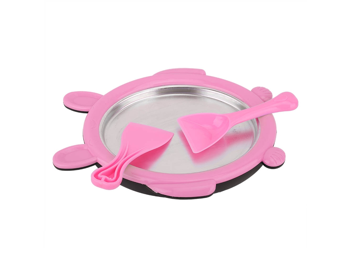 Laxiscreed Máquina De Sorvete Doméstica Mini Para Sorvete Frito, Gelo Picado, Rosa, Grau Alimentar