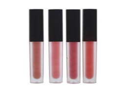 Kit De 4 Gloss Labiales Mate No Pegajoso Hidratante De Longa Duración - Ferramenta De Maquiagem Labial