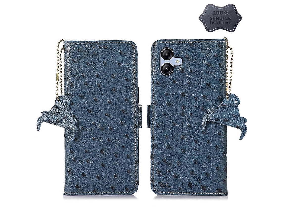 Capa Couro Bloqueio Rfid Para Samsung Galaxy A04, Transparente, Elysve