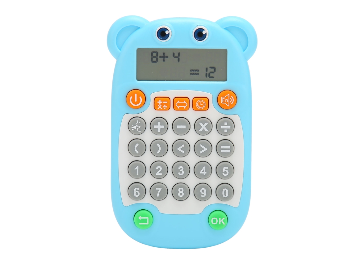 Brinquedo De Matemática Blue Com Display Digital E Voz Para Crianças