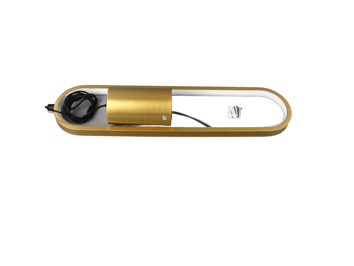 Lustre simples 18W LED moderno com 3 temperaturas de cor ajustável para quarto sala de estar ouro | S/MARCA