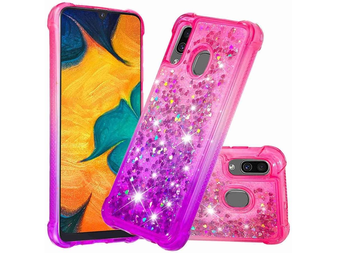 Capa Samsung Galaxy A20 HONGWE. Rosa/Roxo