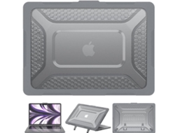 Capa Life Armor para Macbook Air 13 2020 A1932 Cinzento Antiimpacto!