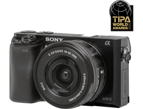 Máquina Fotográfica SONY A6000 + 16-50mm  (APS-C) — 24.3 MP / ISO 100 a 25600