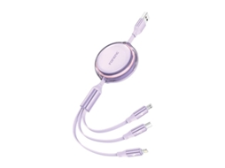 Cabo Foneng 3 Em 1 De 1,1 M Para Celulares Android E Apple Para Lightning Usb C Micro