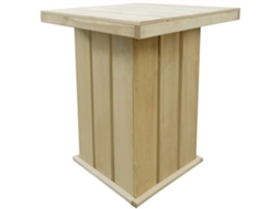Vidaxl Mesa De Bar 75x75x110 Cm Pinho Impregnado