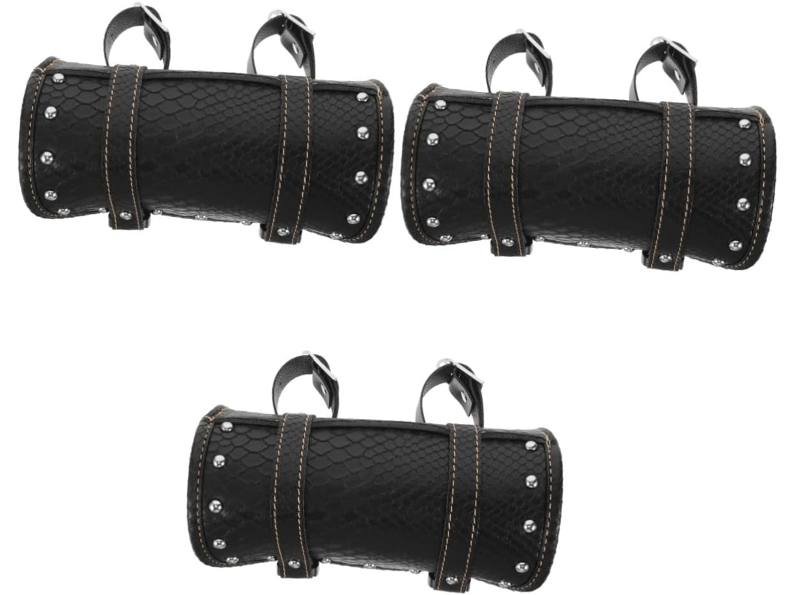 Conjunto De 3 Peças Bolsas Couro Impermeáveis Para Uso Externo,incluindo Ombro,alforjes E...