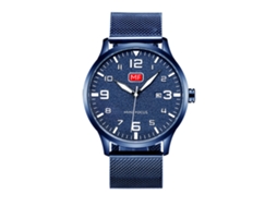 Relógio masculino de metal à prova d'água com pulseira ajustável, modelo Mini Focus (2)