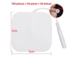 (5x5cm, 100 Unidades) Almofadas De Eletrodo Tens, Eletrodos Adesivos Ems, Eletrodos Tens De Silicone