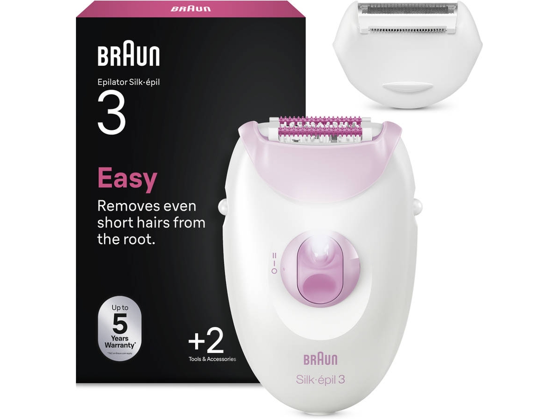 Depiladora BRAUN Silk·épil S3 3-031 (Arranque - Multi-zonas - Bateria)
