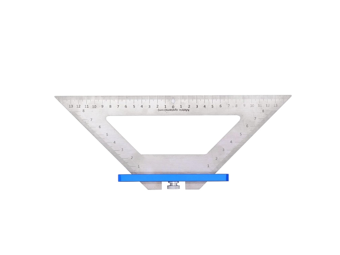 Régua Triangular De Escala Dupla 140mm Para Marcenaria, Ferramenta De Medição E Marcação Precisão Para Projetos