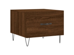 Mesa de Centro Derivados Madeira Carvalho Castanho MAISON EXCLUSIVE (50x50x40 cm)