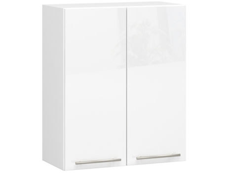 AKORD W60 armário de cozinha suspenso sistema OLIWIA Branco 60 cm 2 portas Branco Brilhante 2 prateleiras 60x30x72 cm AKORD FURNITURE FACTORY
