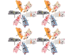 30 Tachinhas de Plástico e Metal para Cortiça Murais Criativos com Tema Gatos, Ideais para Projetos de Penduração e Decoração