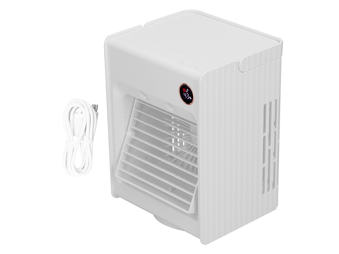 Vento Humidificador 2 em 1 Oscilante com Luz e Usb Branco