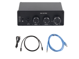 Decodificador de audio Q3 Pro AC DAC con amplificador de auriculares USB 3,5 mm fibra óptica coaxial | S/MARCA