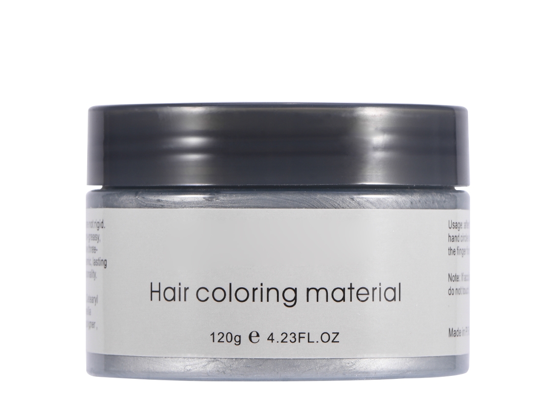 Massa Descolorante Descartável De Cabelo 120ml Com Extractos Vegetais Para Colorir E Modelar Cabelo (cinza)