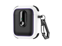 Estojo Magnético Armor Para Fones De Ouvido Sem Fio Airpods 1/2 Com Trava De Segurança