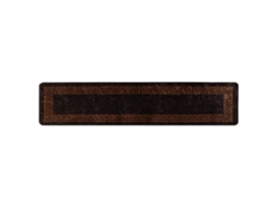 Conjunto 1 Tapete Runner Vidaxl Preto Poliéster (50 X 450 Cm)