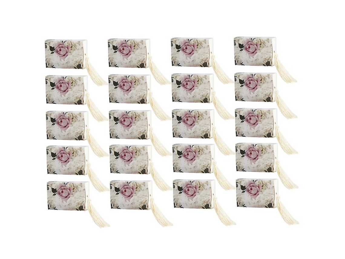 20pcs Caixas De Doces Florais Allinless