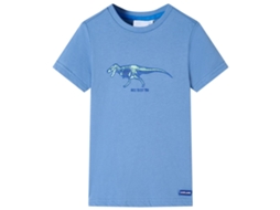 T-shirt Para Criança Azul-médio 128