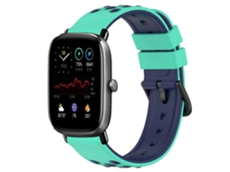 Pulseira De Silicone Poroso Bicolor De 20 Mm Para Amazfit Gts 2 Mini