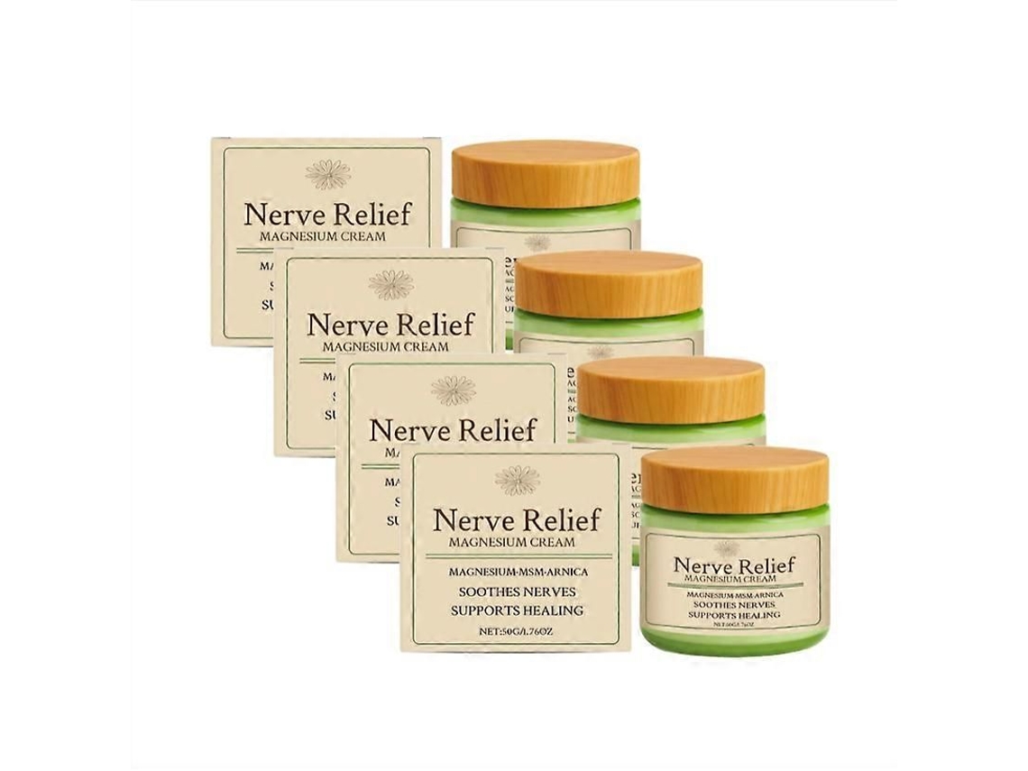 Creme de Magnésio Natural para Alívio Dos Nervos para Auxiliar no Sono e Promover Relaxamento Muscular Profundo. TAISHENGDA (1 5x)