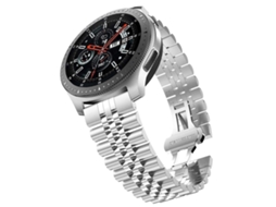 Bracelete para Amazfit Gtr 42mm Aço Cinco Contas Prata XIAOMOYU (22mm)