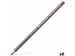 Lápis de Cores FABER-CASTELL Polychromos Cinzento 6 Unidades