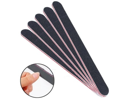 5 Peças De Unha Dupla Face Files 180/100 Grão Lixa De Esmeril Ferramenta De Manicure Art Lalic