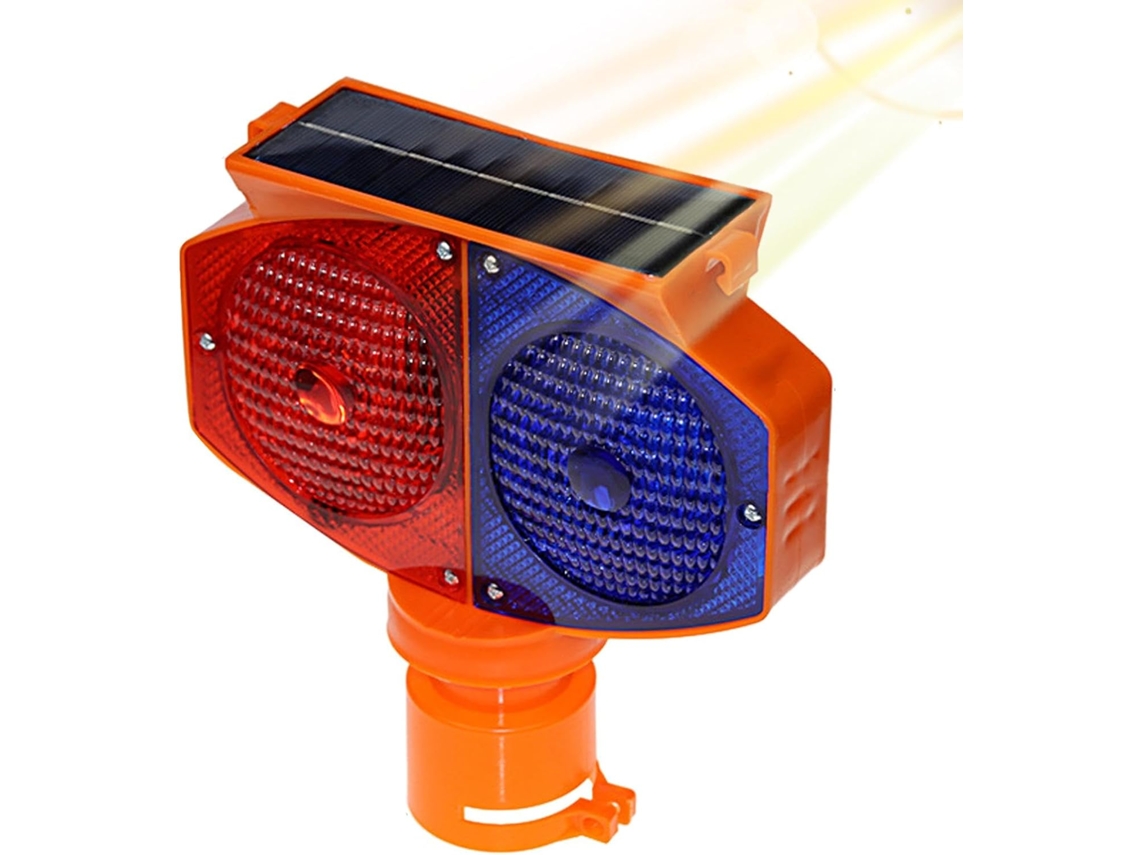 Luz De Advertência Solar Intermitente – Dupla Face À Prova D Água