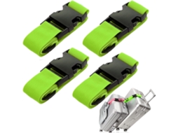 Conjunto De 4 Cintas Fixação Para Bagagem, Com Conectores Ajustáveis​​(para Bagagem De Mão), Para Prender Malas Com Segurança