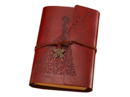 Diário De Viagem A6 Vintage Em Couro, Com Espiral E Páginas Lisas Recarregáveis, Ideal Para Meninas E Mulheres