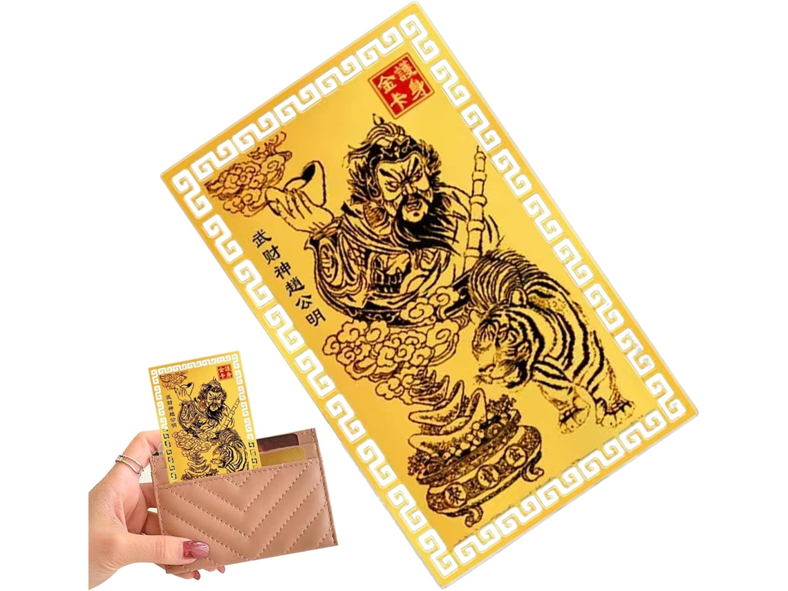 Mapa Do Deus Chinês Da Riqueza, Ornamentos De Cobre Dourado |