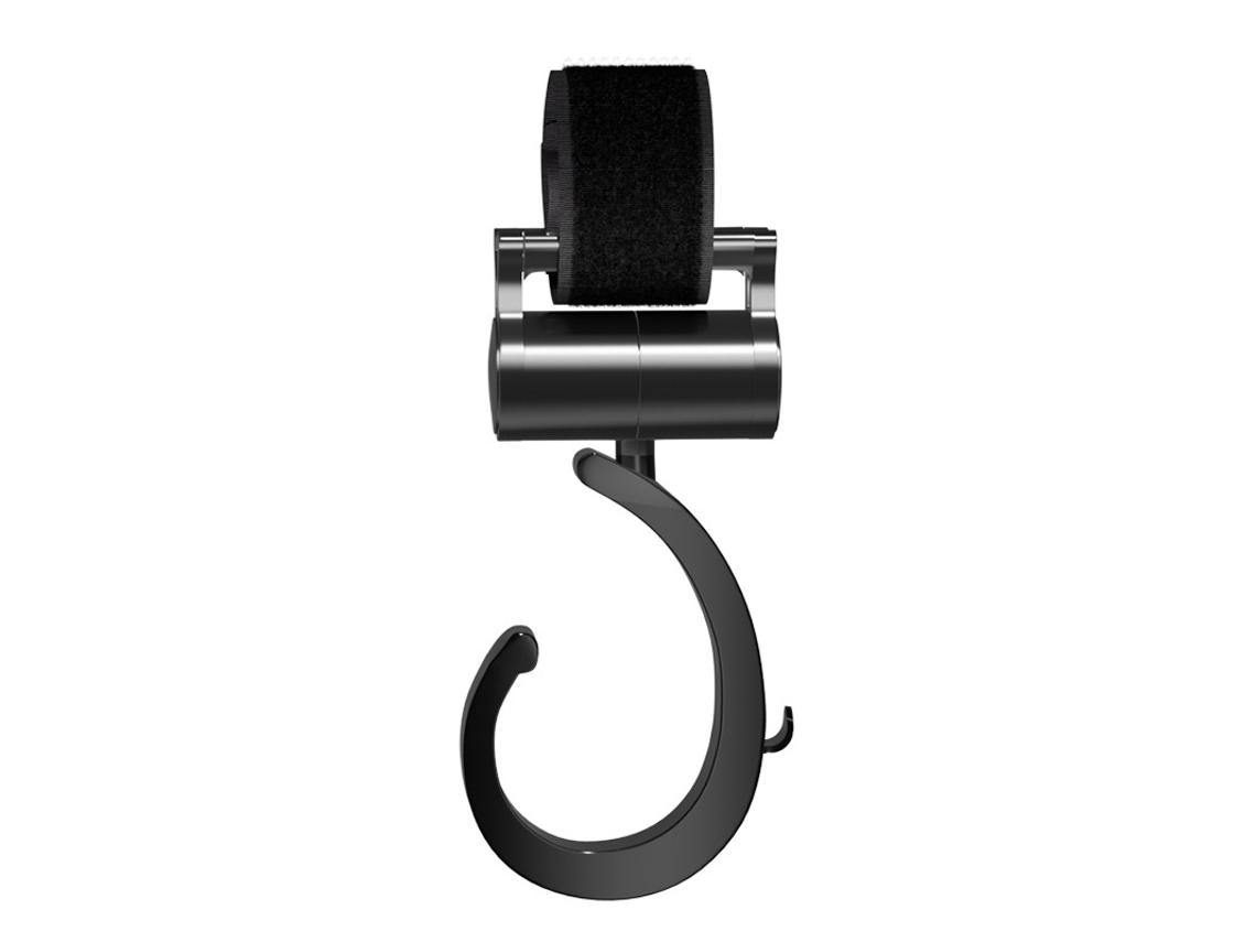 Gancho para Carrinho de Bebê para Bolsas e Sacolas, 2 Peças, Preto, 135 X 45 Mm AQUAFORGE